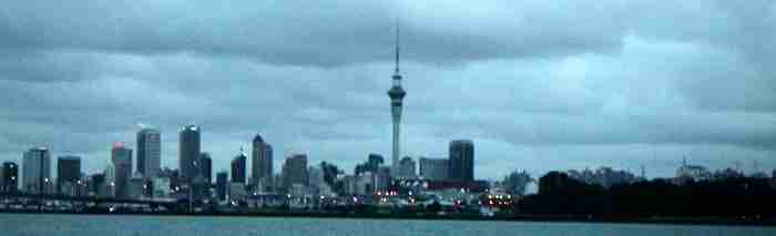 Auckland from a boat