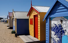 Brighton beach houses, Melbourne