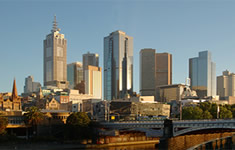 Melbourne city skyline, Australia